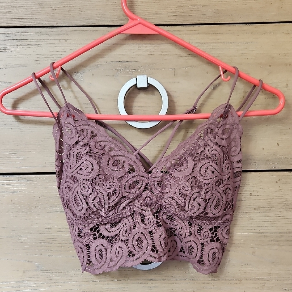 Lace Bralette in Mauve